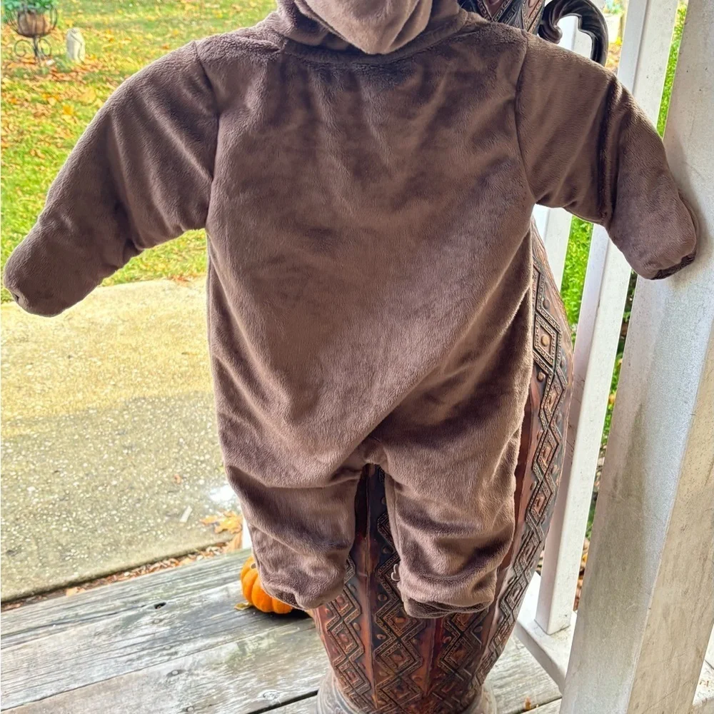 Carter's Brown Moose Footed One Piece
